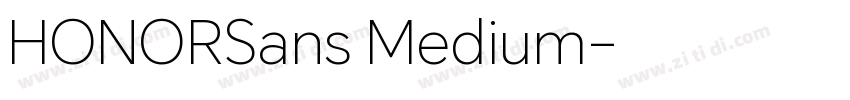 HONORSans Medium字体转换